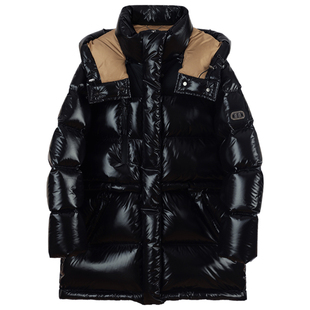 NancyCavally重工系列 高蓬松95白鹅绒 可拆卸帽亮面廓形羽绒服