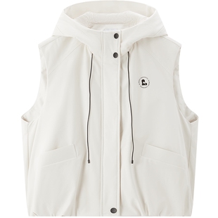 【商场同款】乐町连帽羽绒服马甲外穿女装2025冬季新款C2AHF4125