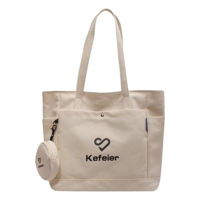 大容量大学生上课布包通勤托特包