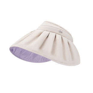 ohsunny防晒帽女大檐遮阳帽空顶帽贝壳帽可折叠发箍帽子太阳帽