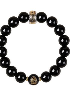 吉照堂男女款黑曜石本命佛手串