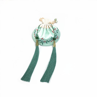 元旦节古风手工香囊DIY材料包圆形古典荷包汉服腰佩中草药随身香