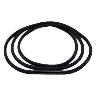 黑色绳子项链绳吊坠挂绳玉绳纯色系黄金戒指脖子挂脖简约风挂件绳