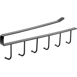 厨房置物架挂钩架免打孔抹布架锅铲勺子挂架杯子橱柜下挂钩悬挂式