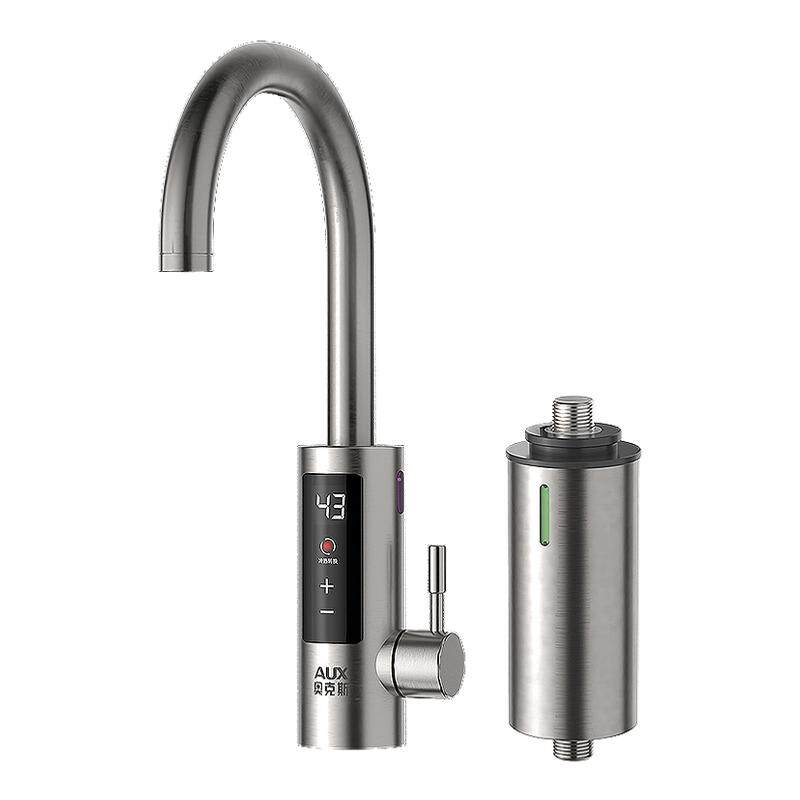 奥克斯电热水龙头快速厨房加热热水器即热式小型家用小厨宝二合一