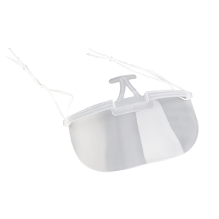 餐饮专用透明口罩食品级塑料酒店厨房餐厅防飞沫唾沫口水卫生面罩