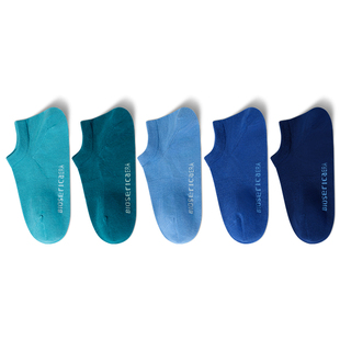 禾素时代船袜男女夏季抗菌防臭袜渐变不掉跟浅口低帮棉袜