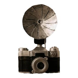 复古老式照相机模型工艺品创意酒吧摆件家具橱窗陈列美式软装饰品