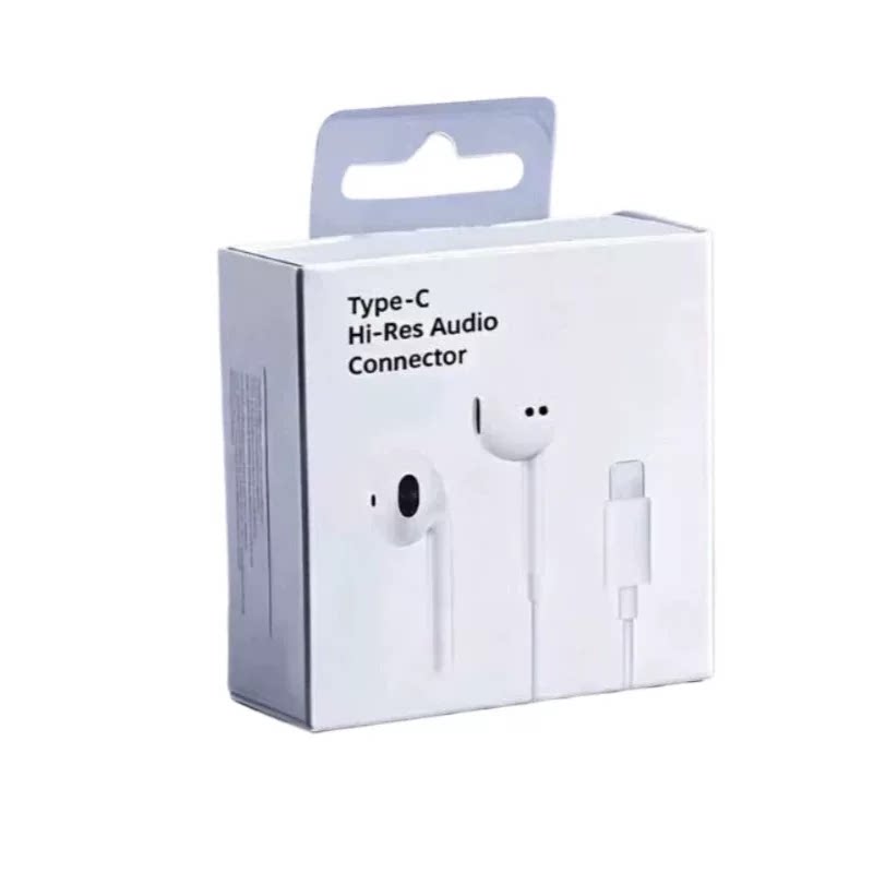 原装正品适用苹果有线耳机iphone17/16/15/14/13/12pro扁头typec