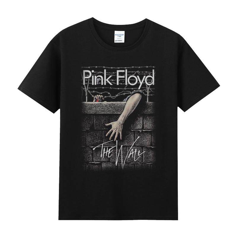 夏纯棉圆领半袖短袖男装摇滚青少年T恤乐队pinkfloyd平克弗洛伊德