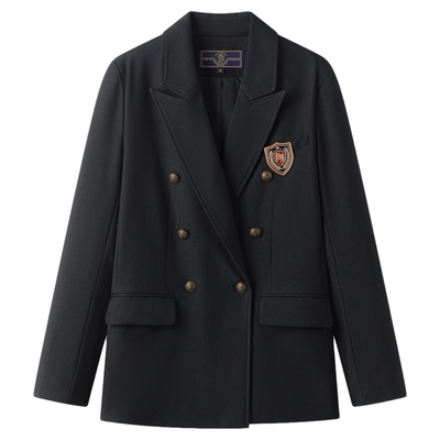 东京岁时记学院风黑色西装套装