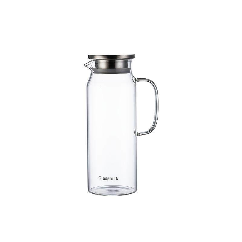 glasslock耐高温冰箱玻璃冷水壶