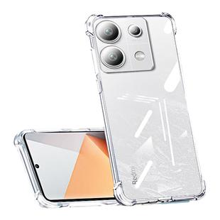 newyu适用红米note15pro手机壳k90透明小米redminote13PRO保护套14pro+新款12Turbo气囊防摔硅胶软外壳11por+