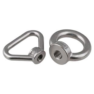 304不锈钢吊环螺母圆环螺丝帽三角环型手拧螺帽M3M4M8M10M12-M24