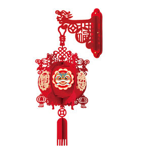 新年过年春节元旦商场珠宝店氛围布置2026马年新款灯笼挂件装饰品