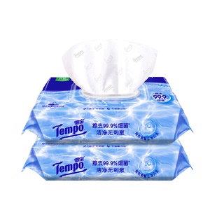 Tempo/得宝湿厕纸纯水洁厕可冲散不易堵马桶柔厚升级湿纸巾