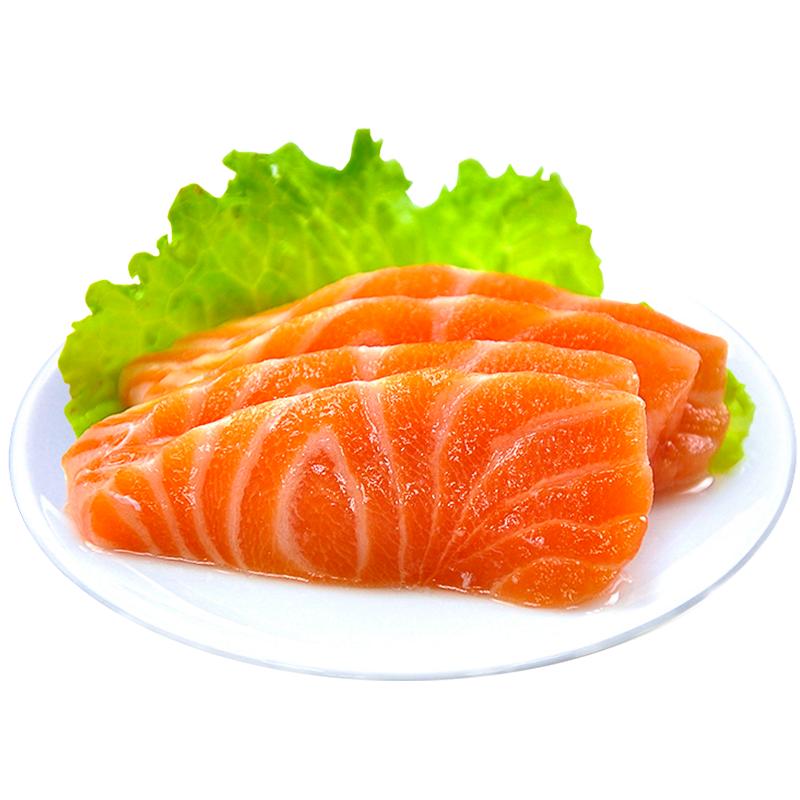 【三頓飯】冰鮮三文魚(yú)整條純中段生魚(yú)片拼盤(pán)現(xiàn)切現(xiàn)發(fā)順豐包郵