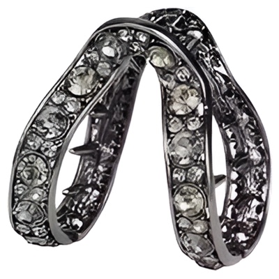 高马尾固定神器半扎丸子头发夹发卡女水钻v型小抓夹马尾夹子头饰