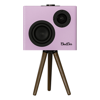 复古造型蓝牙音响家庭k歌双麦