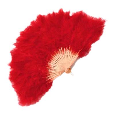 夜上海鹅毛扇民国毛绒古风毛毛扇旗袍舞蹈白色折扇拍照道具羽毛扇