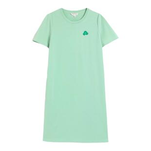 蒲PUKKA小个子温柔风连衣裙女夏季宽松运动休闲针织短袖裙子