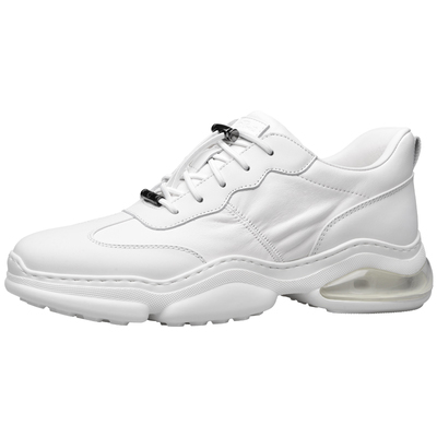 宾度运动鞋休闲真皮厚底减震气垫