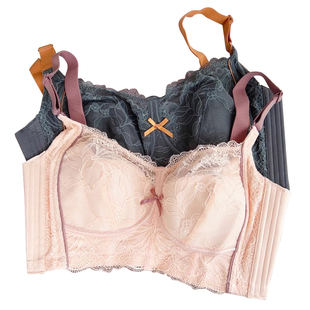 炸裂好穿!千奈家乳胶杯BCDEF大胸显小薄无钢圈全罩杯防下垂文胸