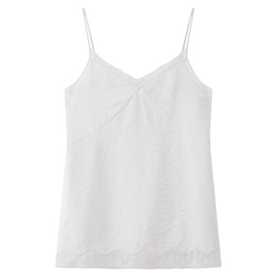 RUISHI芮时“米兰假日”重工刺绣浪漫无袖法式蕾丝吊带背心女春夏