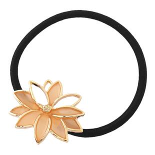 日本本土anemone花朵金属框架松紧发绳简约气质花瓣马尾发圈