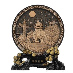 律师事务所摆件办公室书柜法兽獬豸装饰品前台法律工艺品开业礼物