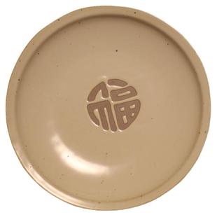 粗陶日式简约茶道干泡台茶盘陶壶承仿古茶点心零食干果餐盘壶托