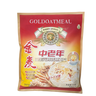 金麦中老年益生元高钙燕麦片540g无添加蔗糖营养早餐代餐冲饮