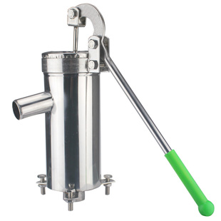 压水井手动摇水泵家用吸水泵机井水泵头自吸泵不锈钢手压泵摇水器