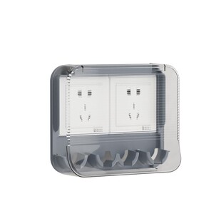 多功能插座防水罩免打孔86型开关面板防溅水保护罩浴室电源防水盒