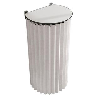 福尔沃兹新型浴帘弧形轨道C型磁吸折叠浴室浴罩卫生间防水遮挡帘