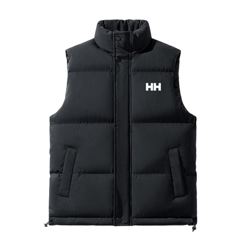 正品HH马甲男女同款立领大码冬季加厚羽绒棉袄坎肩棉服工装潮