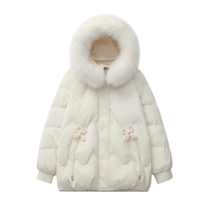 加肥超大码羽绒服女冬季新国标90白鸭绒胖mm200斤宽松孕妇外套300