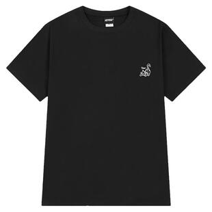 ins潮牌街头美式猫咪印花短袖T恤男女2026夏季嘻哈hippop宽松打底