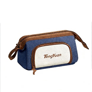 大开口笔袋男孩大容量文具铅笔盒便携新款高颜值小众不撞款小学初中生用超火简约高中笔袋痛包ins风男生