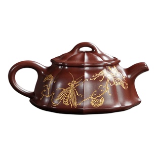 范家壶庄 宜兴紫砂壶名家纯全手工原矿龙血砂家用茶具 凌波壶