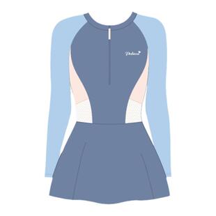 pulassi长袖泳衣女款防晒2026新款泳装连体高级感保守成人游泳衣