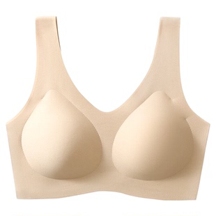 禧选漫画内衣白T不透巨隐形特调深肤色粉底液内衣女无痕文胸罩夏