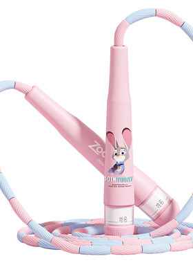 朱迪竹节跳绳儿童幼儿园初学一年级小学生专用不打结大班可调长短