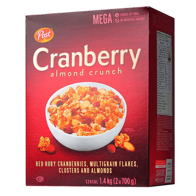 宝氏蔓越莓燕麦片即食学生早餐