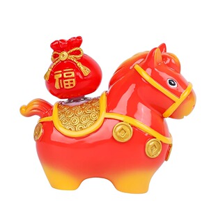 洛阳文创纪念品唐三彩小胖马年小马福福盲盒摆件河南特产伴手礼物