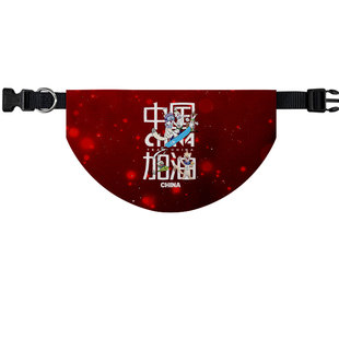 中国队2026米兰科尔蒂纳助威冬奥会宠物口水巾狗狗猫咪三角巾围脖