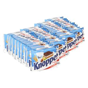 Knoppers牛奶巧克力榛子休闲威化饼干10连包