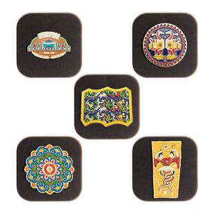 新疆文博馆文创五星出东方冰箱贴伏羲女娲送朋友新疆文创纪念品