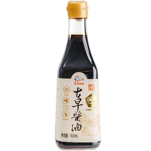古龙古早酱油415ml传统酿造头抽特级酱油古法酿造炒菜365天缸晒