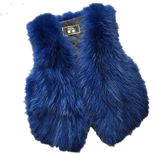 2025海宁秋冬新款狐狸毛皮草马甲女短款显瘦真毛背心马夹外套坎肩